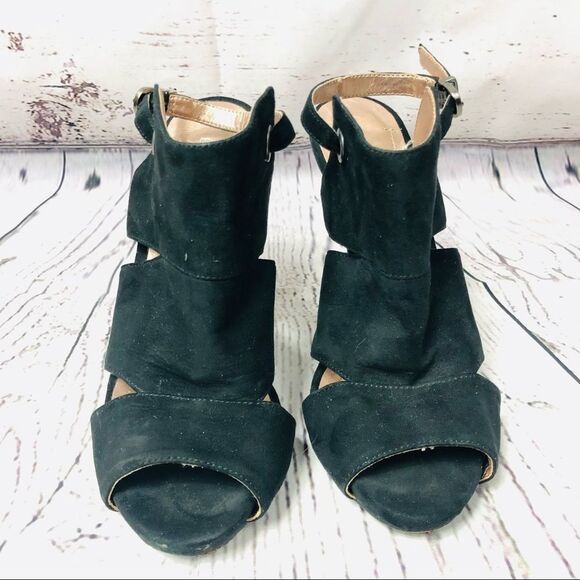 BCBGeneration Jazzmina Black Party Cut Out Heels Shoes 8 - Picture 4 of 12